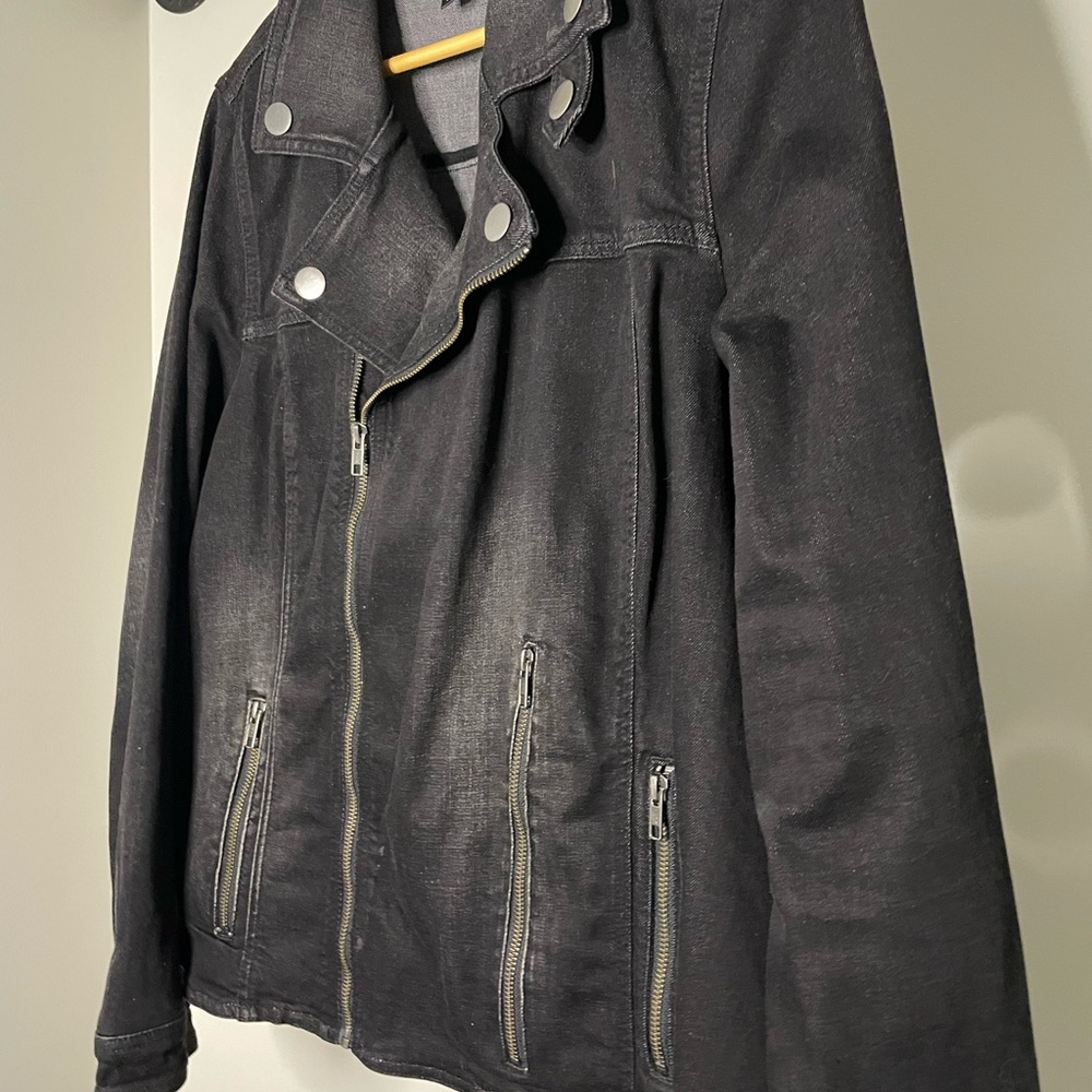 Love & Legend Black Denim Jacket with Silver Details - Picture 4 of 4